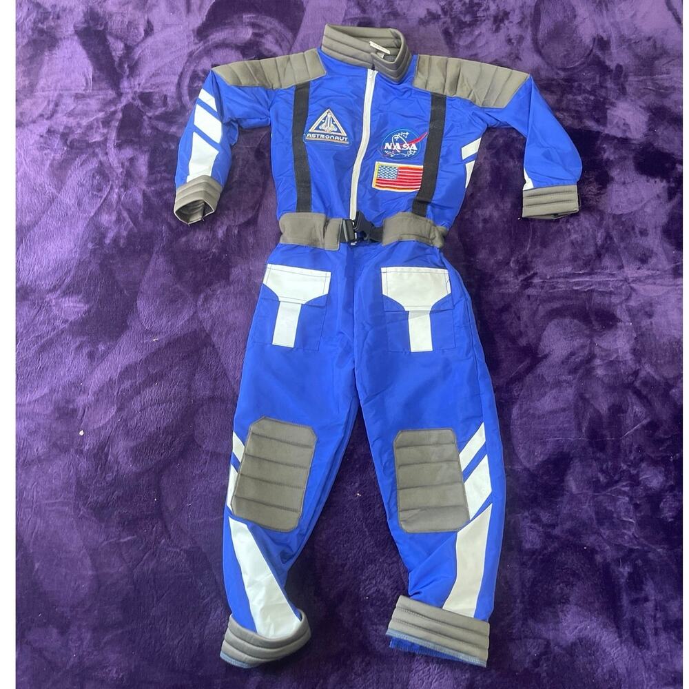 Spooktacular Creation Halloween Costume NASA Astronaut Jumpsuit S 5-7 Kidscore